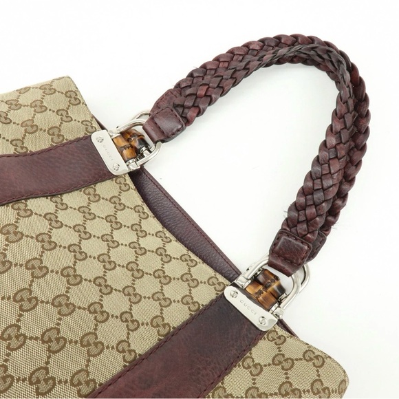 Gucci Bamboo Braided Tote - Picture 2 of 6